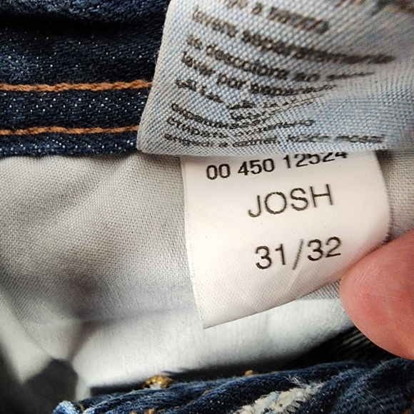 Mavi Josh Low Rise Easy Bootcut Jeans Dark Wash Size 31 - Picture 16 of 16